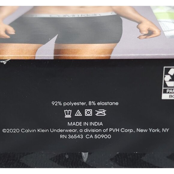 Calvin Klein Boxer Brief Size XL 3 Pack Cotton Stretch Blue Gray Variety Band - Picture 3 of 10